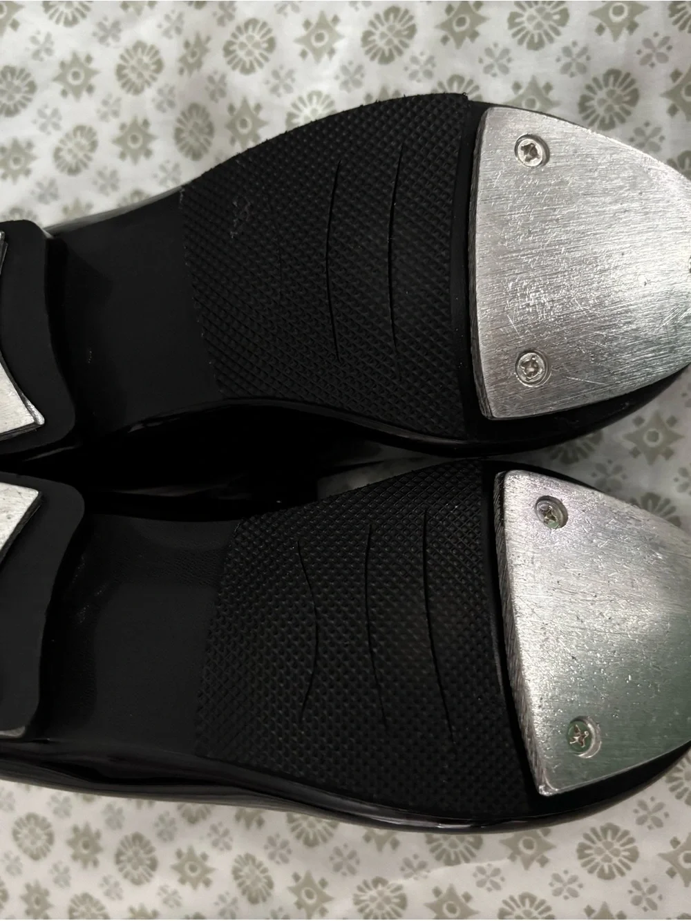 Girls Black Patent Mary Jane Tap Shoes